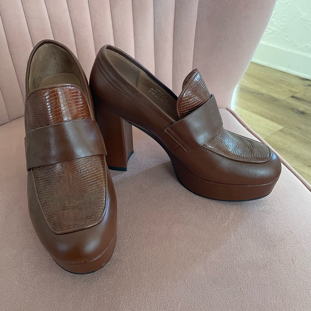 Jeffrey Campbell Brown Platform Shoes